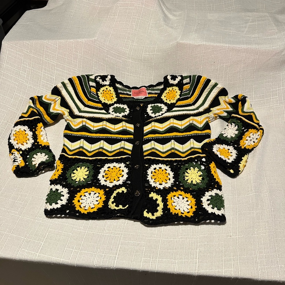 Kate Spade Multicolor Crochet Sweater